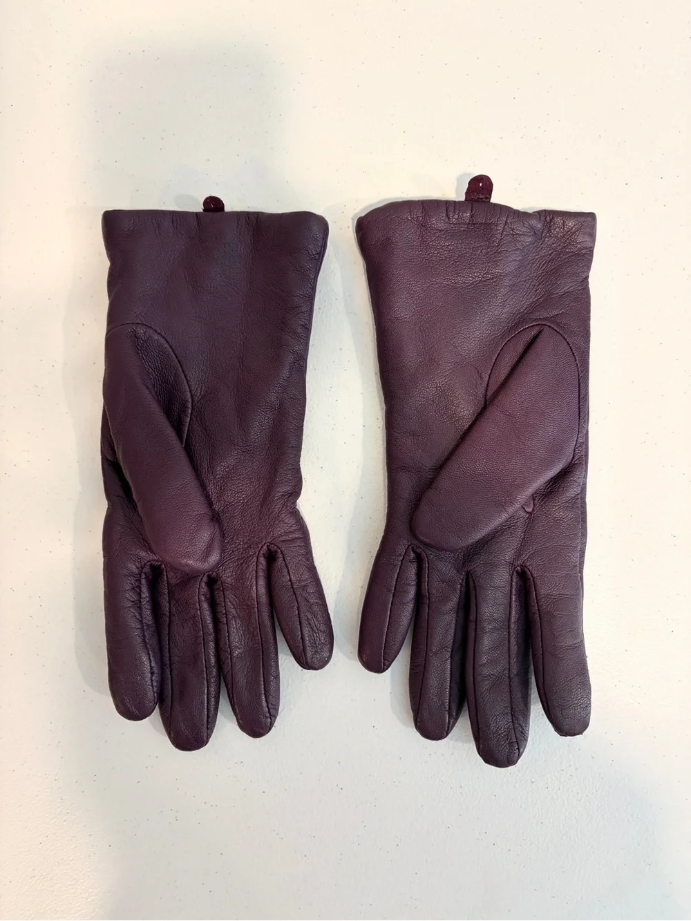 Apt. 9 Women's Purple Leather Thinsulated Gloves - Large
